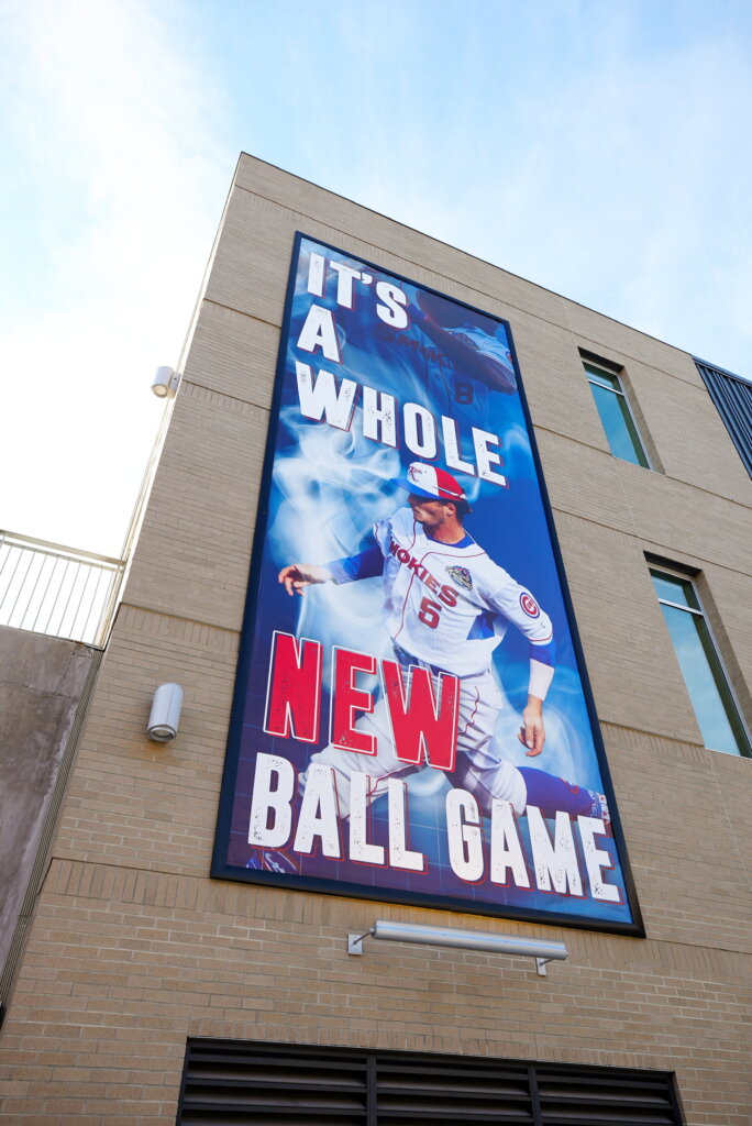 It's a whole new ball games Smokies sign